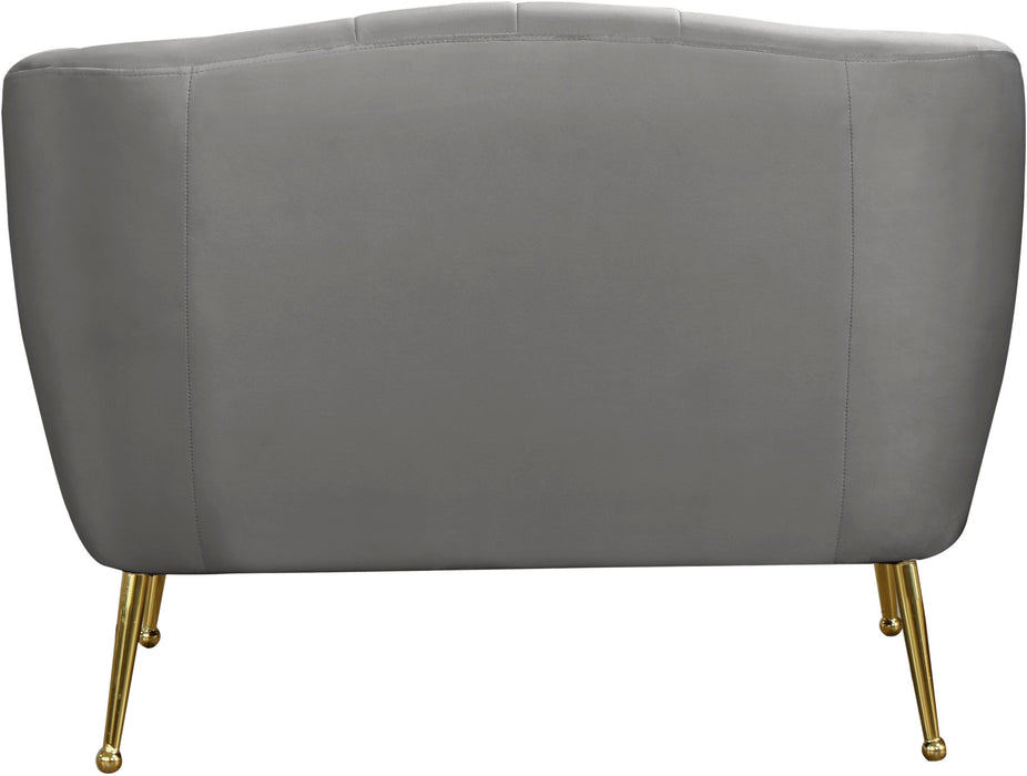 Tori Grey Velvet Chair