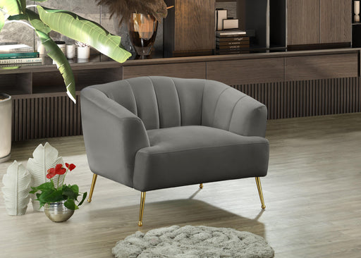 Tori Grey Velvet Chair - Furniture Stars (Chicago, IL)