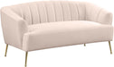 Tori Pink Velvet Loveseat image