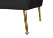Hermosa Black Velvet Sofa - Furniture Stars (Chicago, IL)