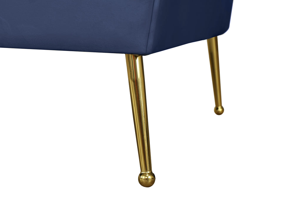 Hermosa Navy Velvet Sofa - Furniture Stars (Chicago, IL)