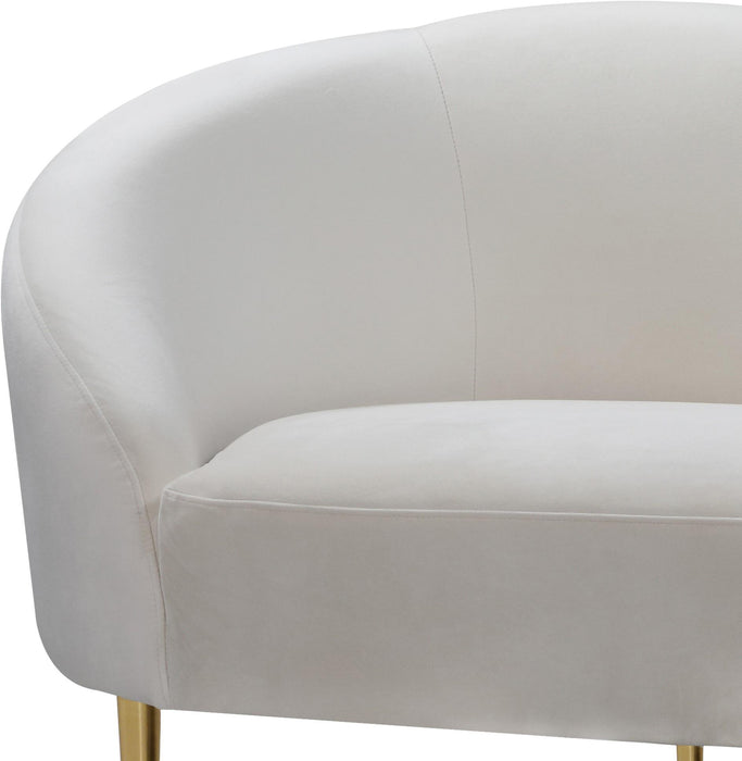 Ritz Cream Velvet Sofa - Furniture Stars (Chicago, IL)