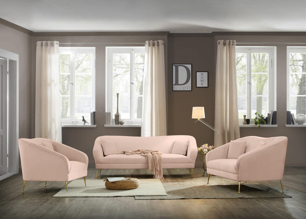Hermosa Pink Velvet Sofa - Furniture Stars (Chicago, IL)