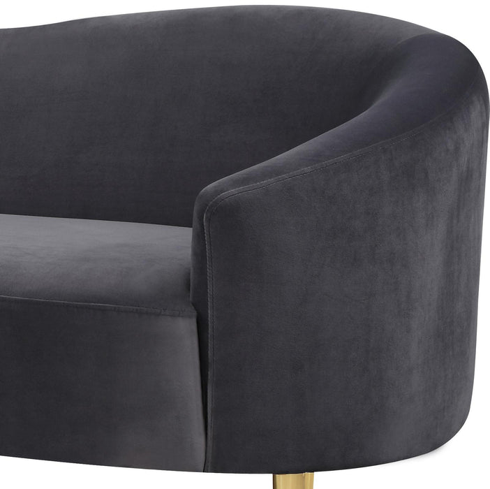 Ritz Grey Velvet Sofa - Furniture Stars (Chicago, IL)