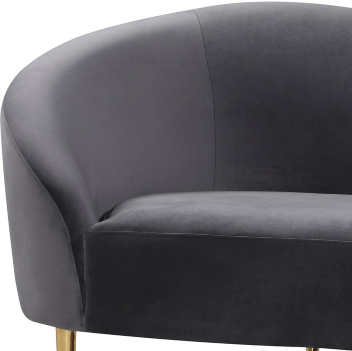 Ritz Grey Velvet Sofa - Furniture Stars (Chicago, IL)