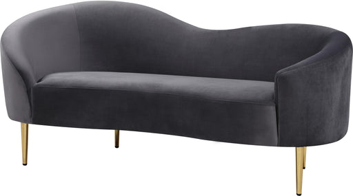 Ritz Grey Velvet Loveseat image