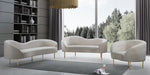 Ritz Cream Velvet Sofa - Furniture Stars (Chicago, IL)