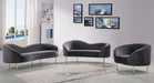 Ritz Grey Velvet Sofa - Furniture Stars (Chicago, IL)