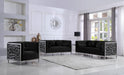 Opal Black Velvet Loveseat - Furniture Stars (Chicago, IL)