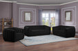 Dixie Black Velvet Sofa - Furniture Stars (Chicago, IL)