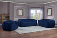 Dixie Navy Velvet Loveseat - Furniture Stars (Chicago, IL)