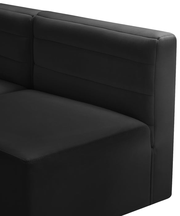 Quincy Black Velvet Modular Sectional - Furniture Stars (Chicago, IL)