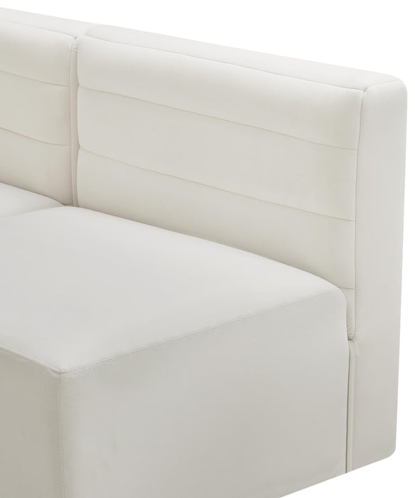 Quincy Cream Velvet Modular Sectional - Furniture Stars (Chicago, IL)
