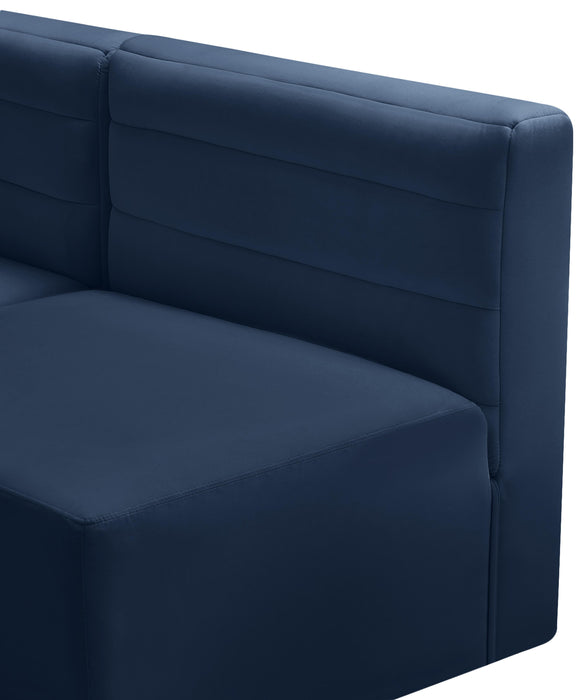Quincy Navy Velvet Modular Sectional - Furniture Stars (Chicago, IL)