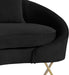Serpentine Black Velvet Sofa - Furniture Stars (Chicago, IL)