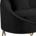 Serpentine Black Velvet Sofa - Furniture Stars (Chicago, IL)