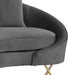 Serpentine Grey Velvet Sofa - Furniture Stars (Chicago, IL)