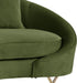 Serpentine Olive Velvet Loveseat - Furniture Stars (Chicago, IL)