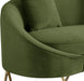 Serpentine Olive Velvet Loveseat - Furniture Stars (Chicago, IL)