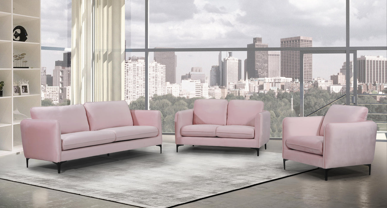 Poppy Pink Velvet Sofa - Furniture Stars (Chicago, IL)