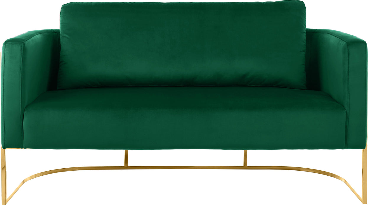 Casa Green Velvet Loveseat