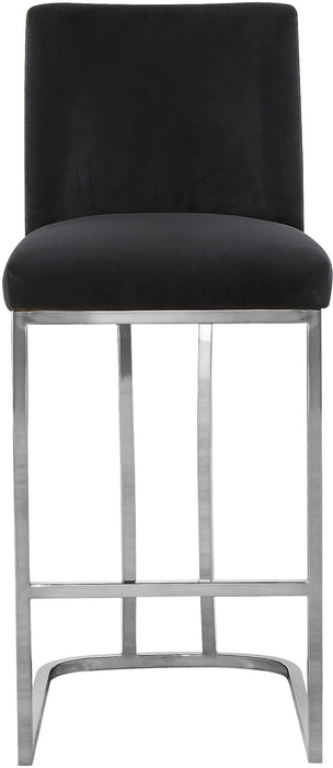 Heidi Black Velvet Stool - Furniture Stars (Chicago, IL)