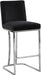 Heidi Black Velvet Stool - Furniture Stars (Chicago, IL)