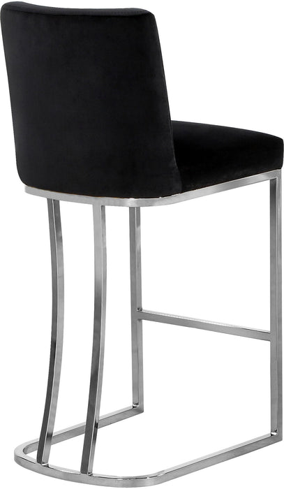 Heidi Black Velvet Stool - Furniture Stars (Chicago, IL)