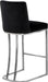 Heidi Black Velvet Stool - Furniture Stars (Chicago, IL)