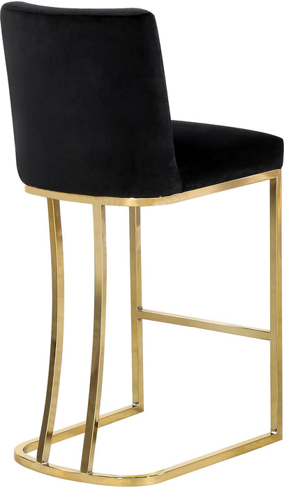 Heidi Black Velvet Stool - Furniture Stars (Chicago, IL)