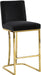 Heidi Black Velvet Stool - Furniture Stars (Chicago, IL)
