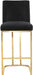 Heidi Black Velvet Stool - Furniture Stars (Chicago, IL)