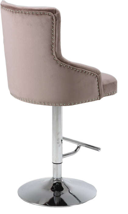 Claude Pink Velvet Adjustable Stool