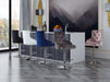 Claude Navy Velvet Adjustable Stool - Furniture Stars (Chicago, IL)