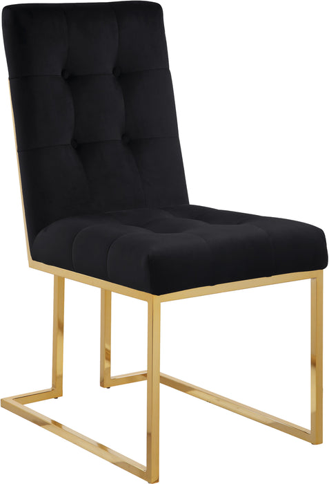 Pierre Black Velvet Dining Chair