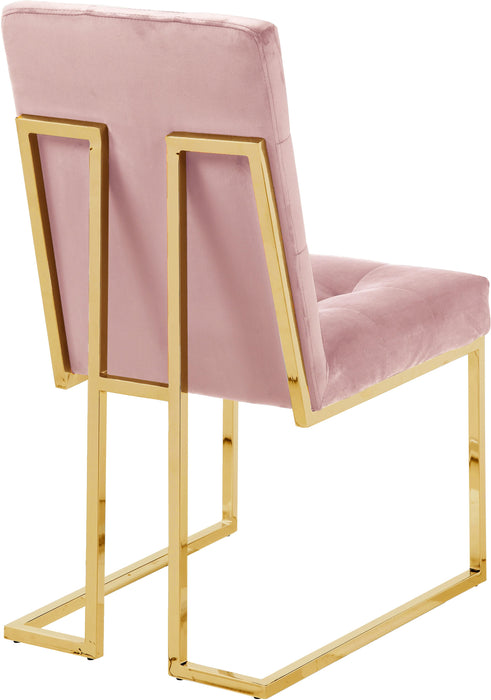 Pierre Pink Velvet Dining Chair