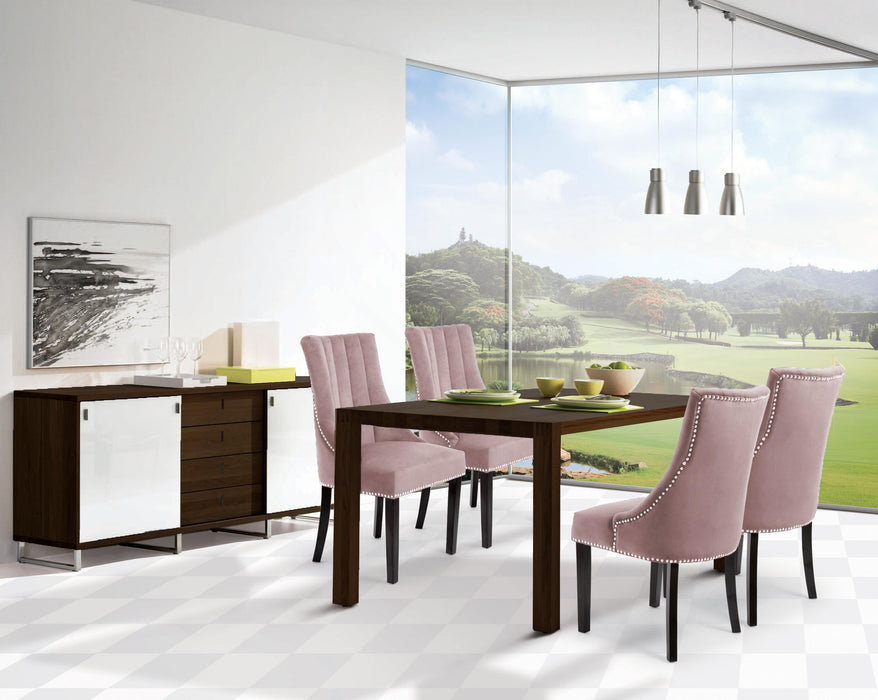 Oxford Pink Velvet Dining Chair - Furniture Stars (Chicago, IL)