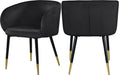 Louise Black Velvet Dining Chair image