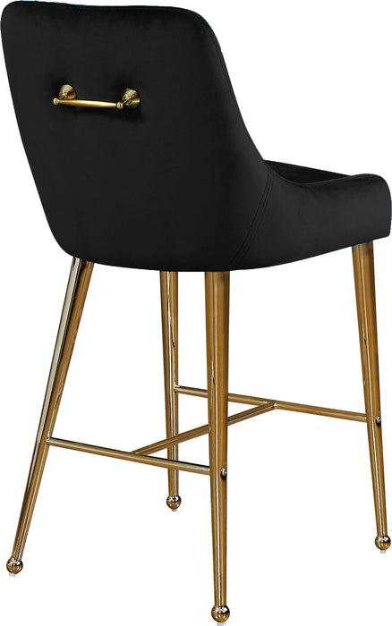 Owen Black Velvet Stool - Furniture Stars (Chicago, IL)