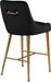 Owen Black Velvet Stool - Furniture Stars (Chicago, IL)