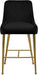 Owen Black Velvet Stool - Furniture Stars (Chicago, IL)