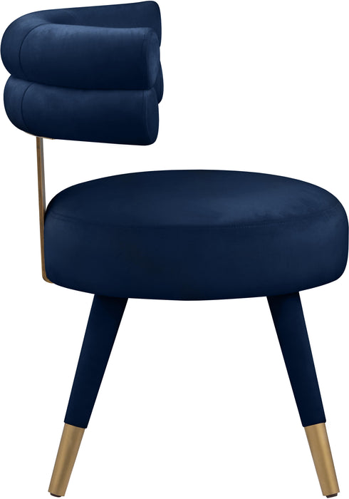 Fitzroy Navy Velvet Dining Chair