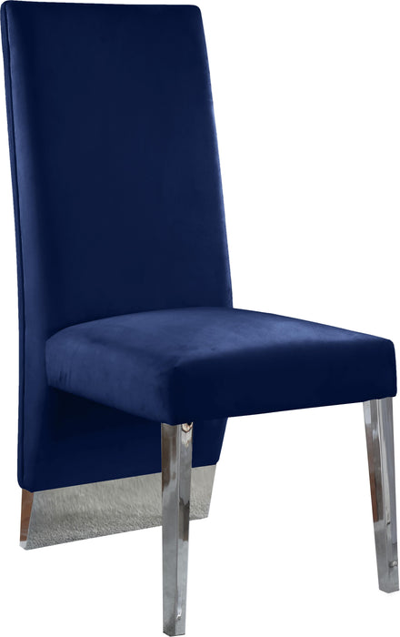 Porsha Navy Velvet Dining Chair