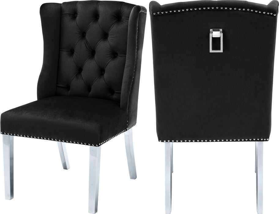 Suri Black Velvet Dining Chair