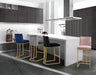 Heidi Black Velvet Stool - Furniture Stars (Chicago, IL)