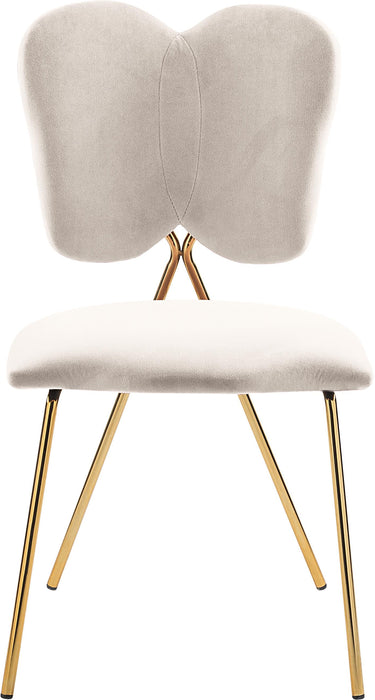 Angel Cream Velvet Dining Chair