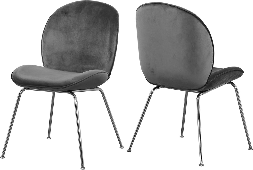 Paris Grey Velvet Dining Chair