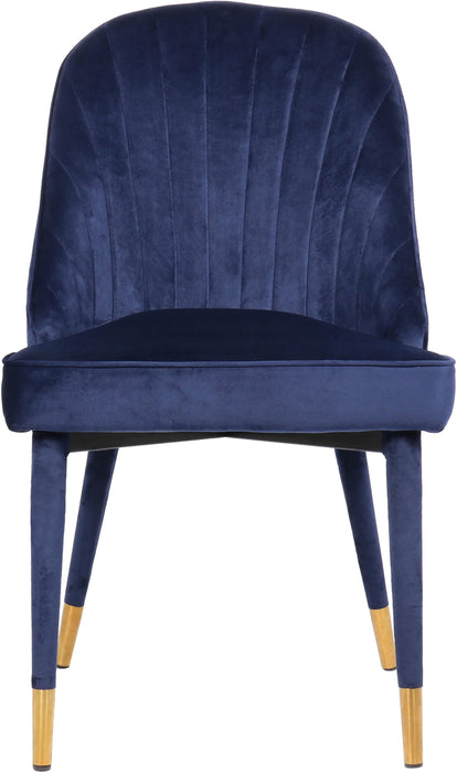 Belle Navy Velvet Dining Chair