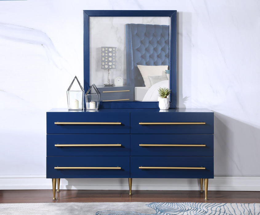 Marisol Navy Mirror - Furniture Stars (Chicago, IL)