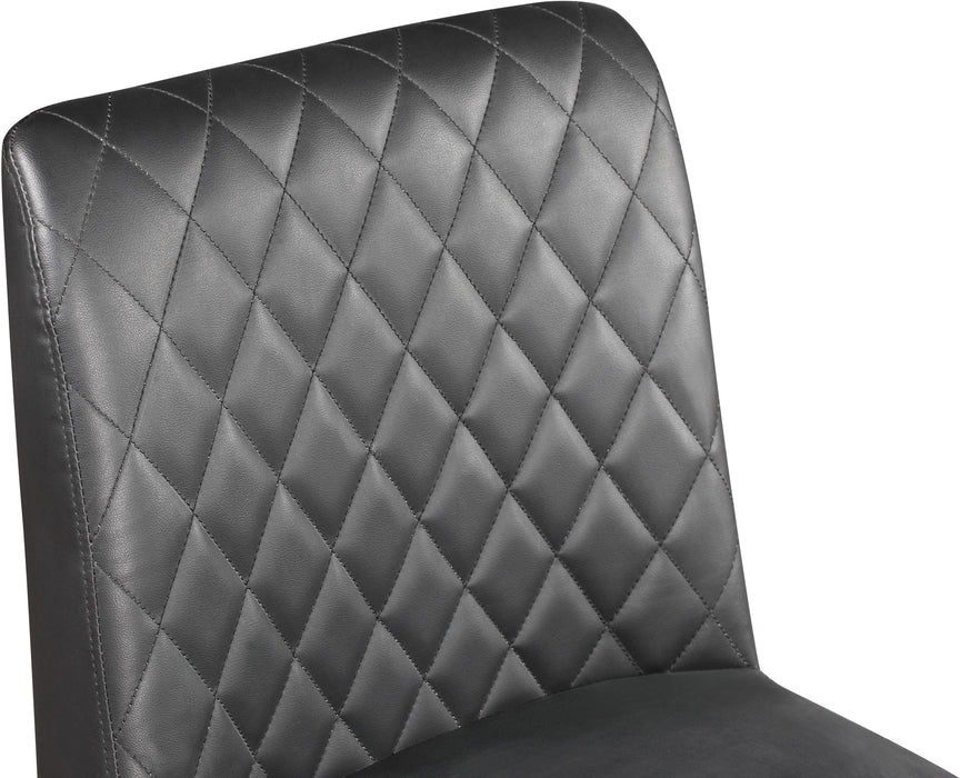 Bryce Grey Faux Leather Stool - Furniture Stars (Chicago, IL)